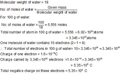 find the number of electrons co|Calculate the number of electrons in 100 grams of {CO}.